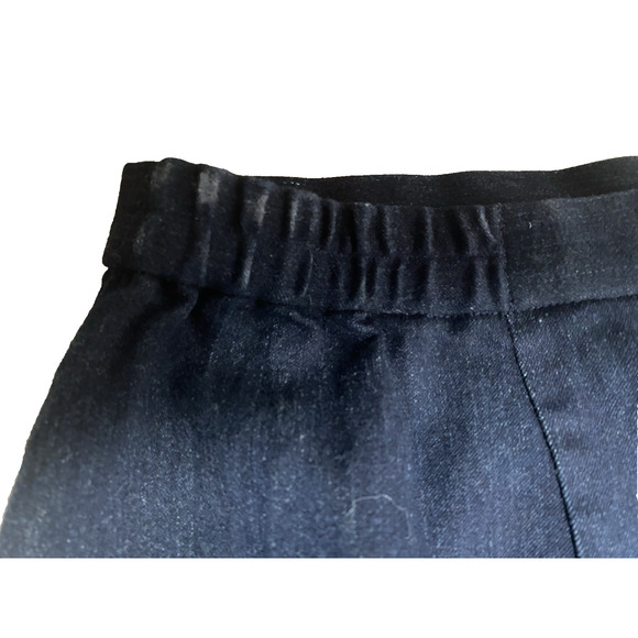 Devine Sport NY Ankle Length Denim Skirt with Perlescent Bead Ruffle Decoration - Picture 4 of 5